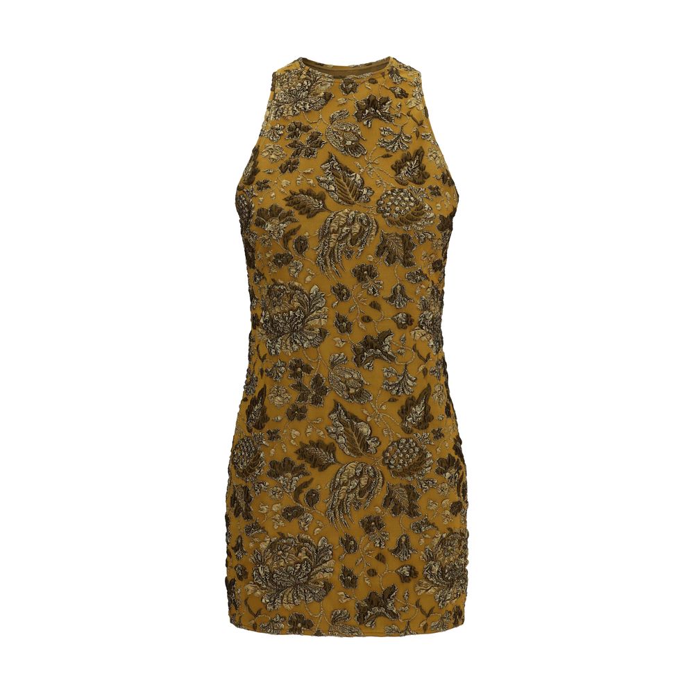 Saint Laurent Brown Polyamide Casual Dress
